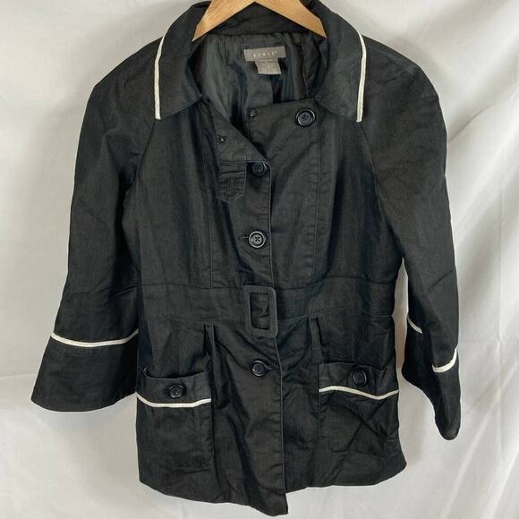 Kenar Jackets & Blazers - Kenar Belted Button Up Jacket Size 4